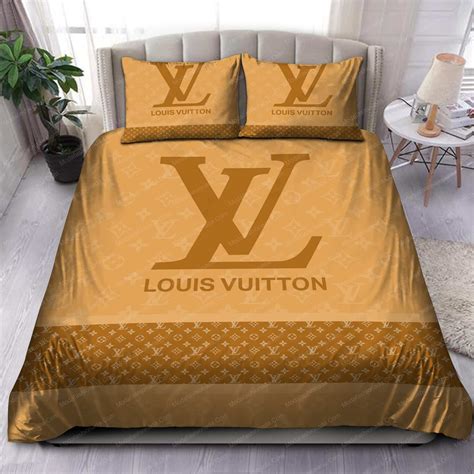 louis vuitton bed cover set|designer bed set louis vuitton.